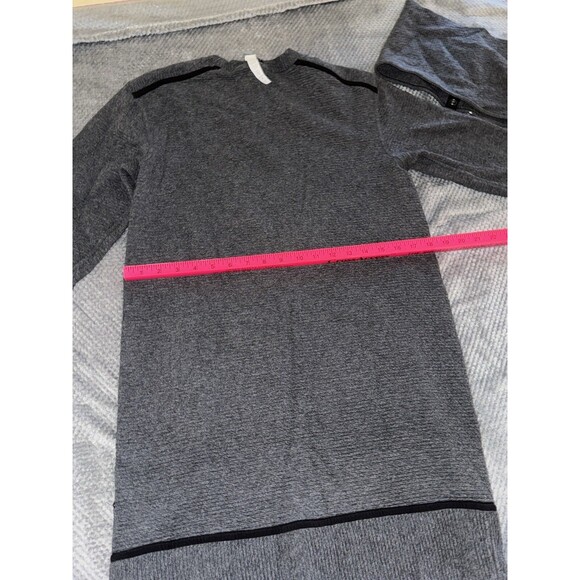 Lululemon On Repeat Dress Size 6 Dark Gray Black Removable Collar - Picture 16 of 16